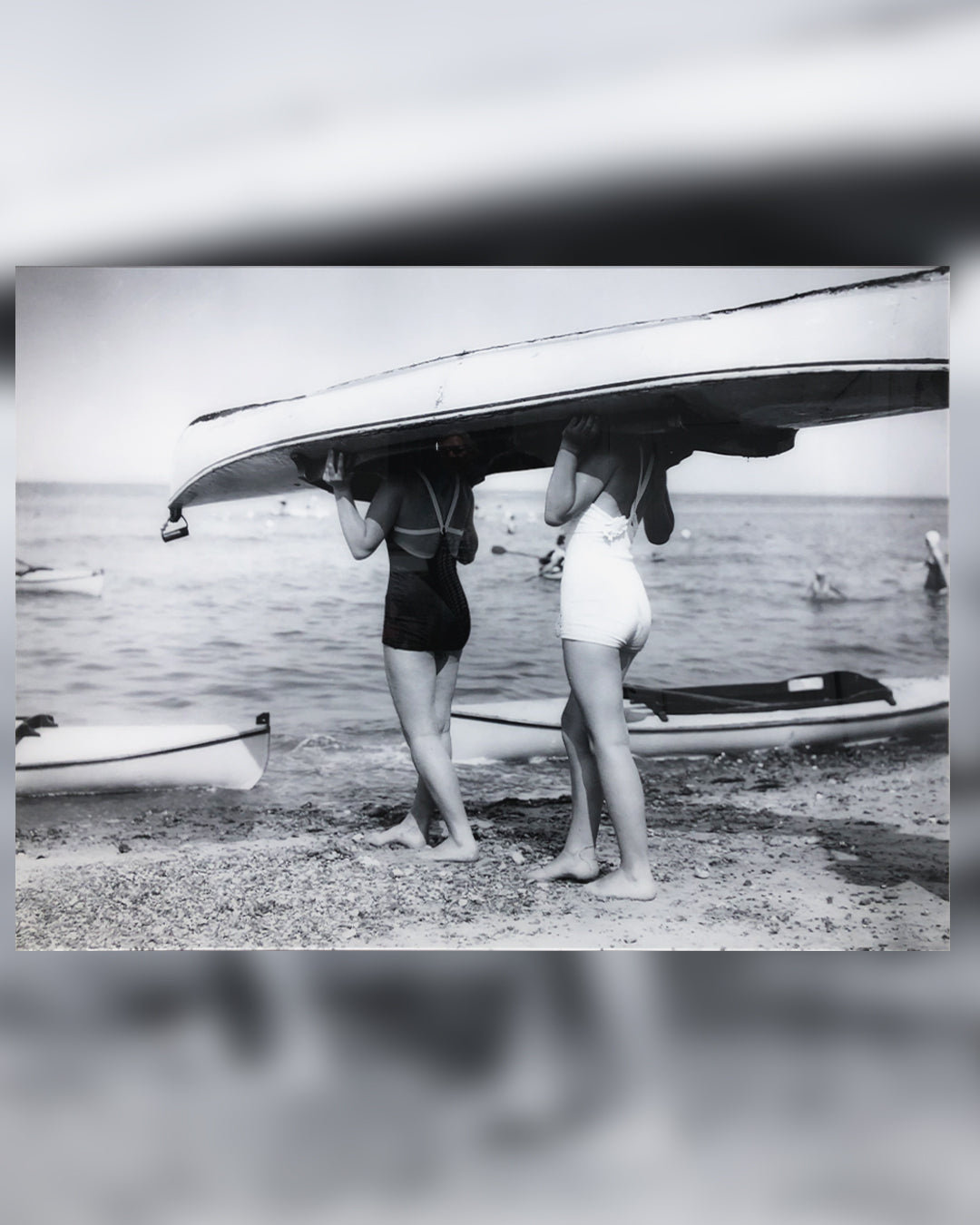 Baldy Art Gallery Boat Bearer by Hulton Archive Art Collectors Archival White Frame and Plexi Mount Prints