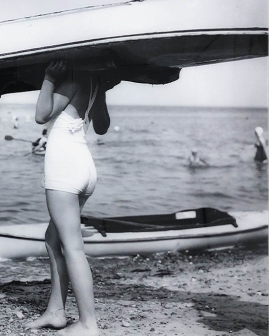 Baldy Art Gallery Boat Bearer by Hulton Archive Art Collectors Archival White Frame and Plexi Mount Prints