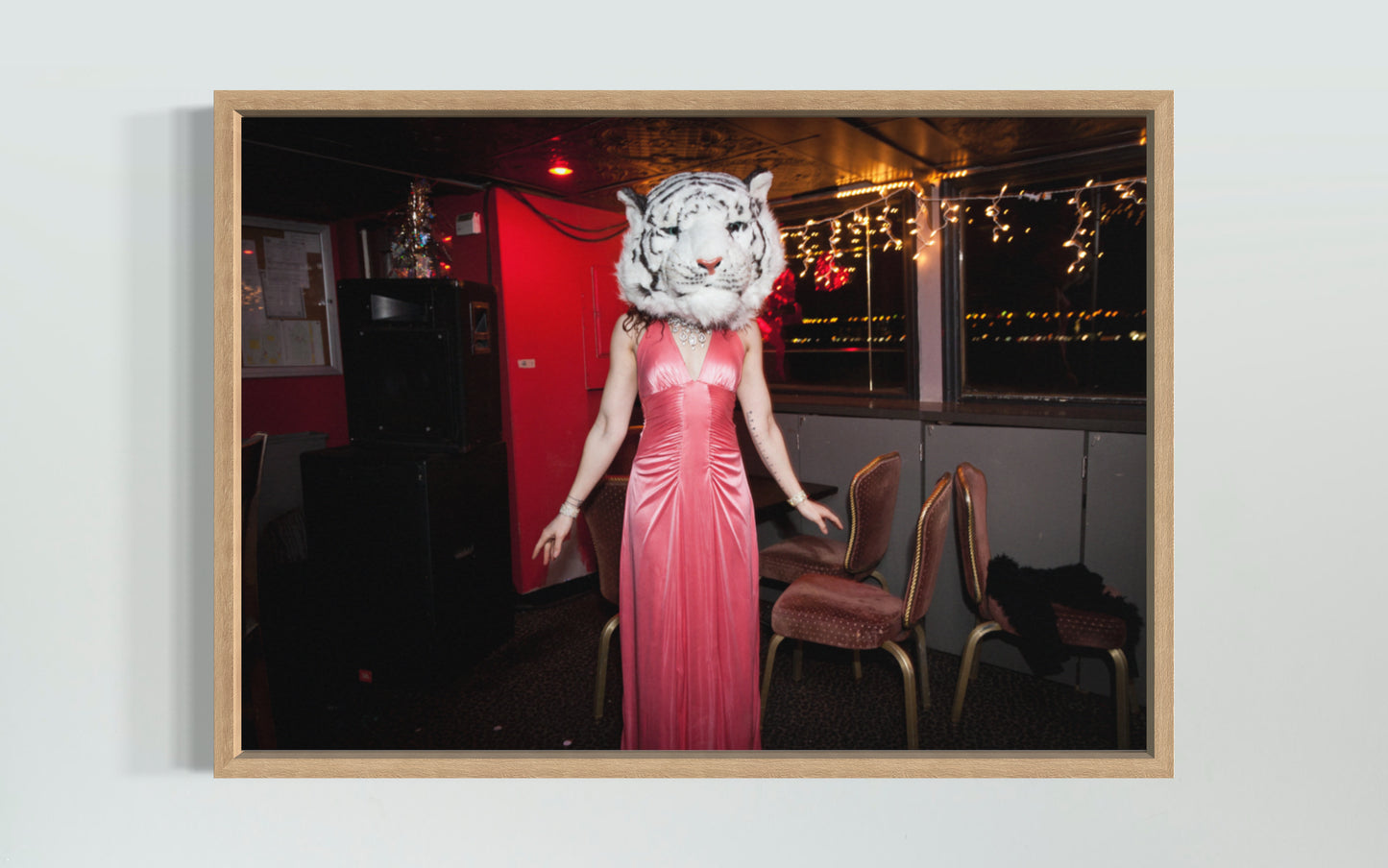 Tiger in a Pink Dress