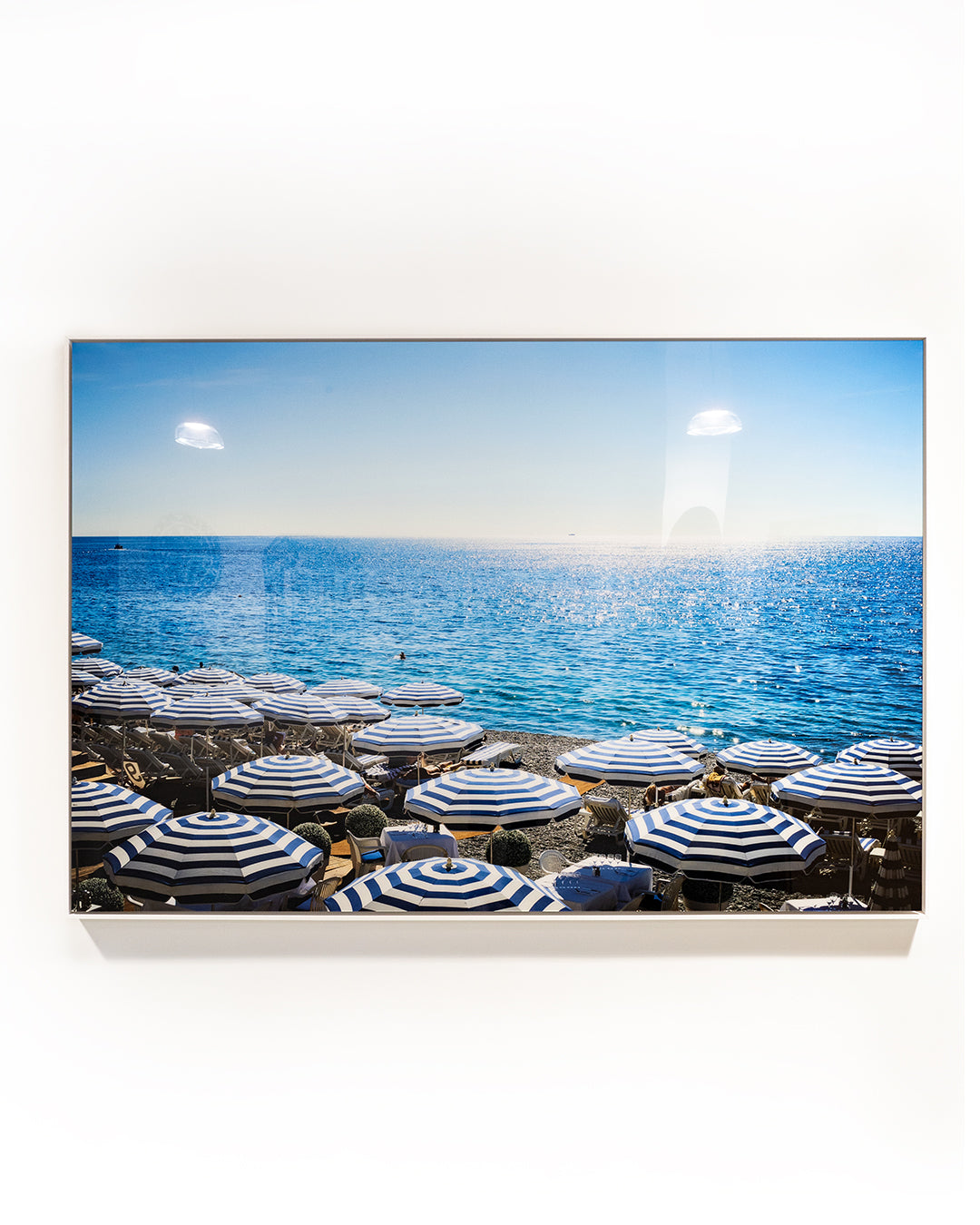 Baldy Art Gallery Stripped Umbrellas getty images print