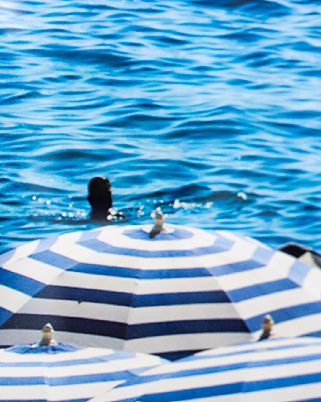 Baldy Art Gallery Stripped Umbrellas Getty images print