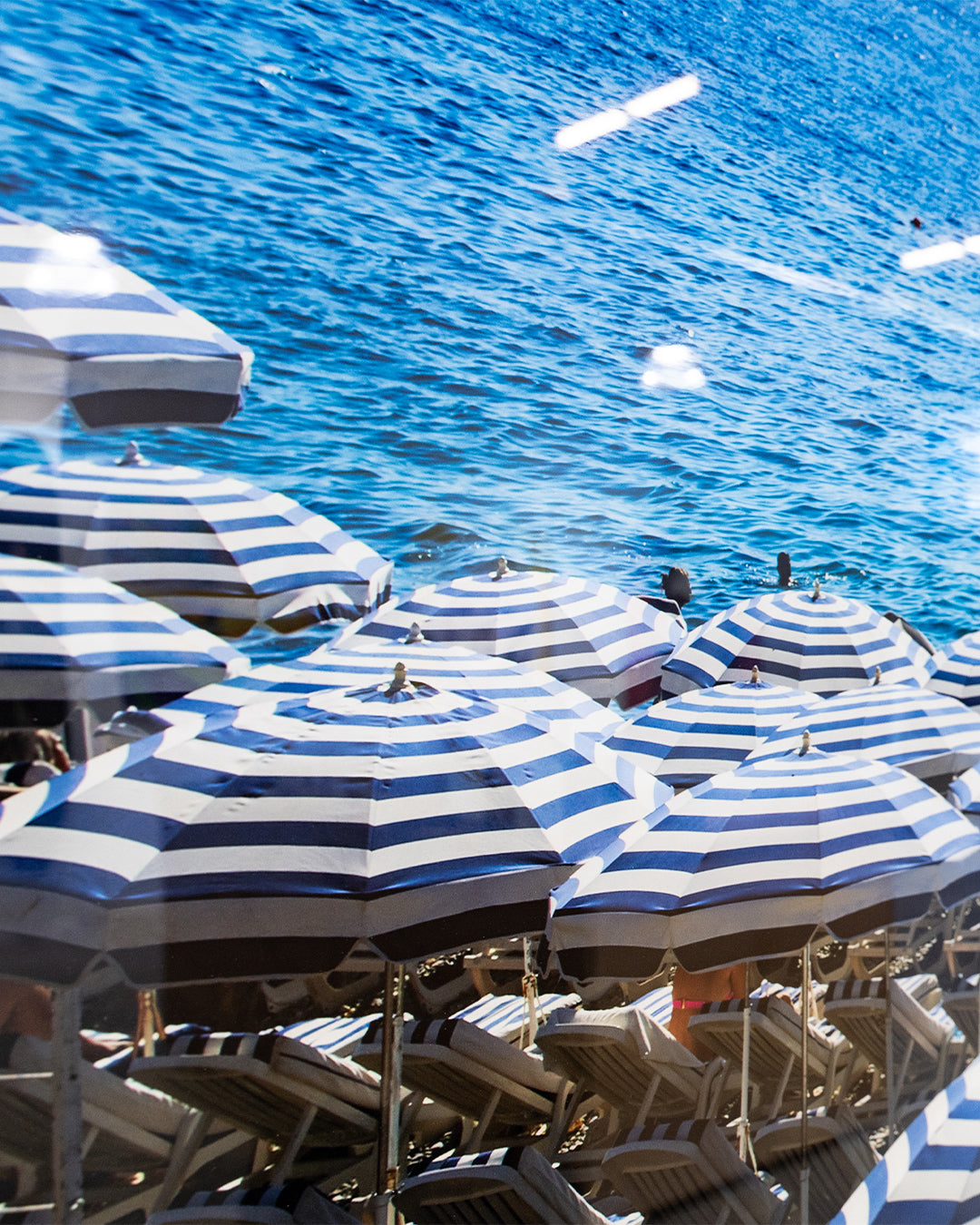 Baldy Art Gallery Stripped Umbrellas Getty images print