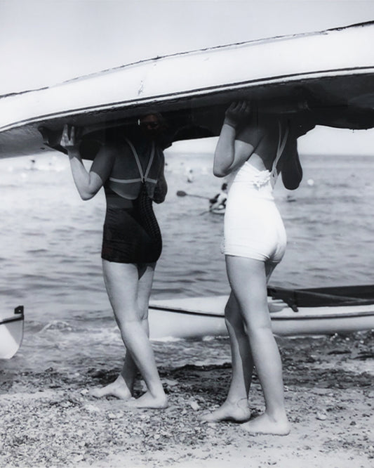 Baldy Art Gallery Boat Bearer by Hulton Archive Art Collectors Archival White Frame and Plexi Mount Prints