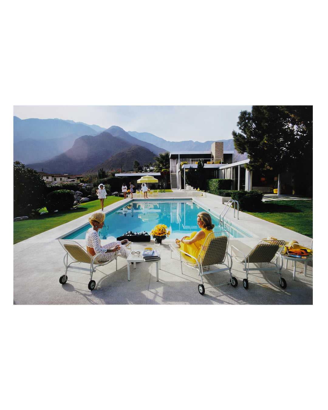 Baldy Art Gallery Poolside Gossip by Slim Aarons Photograph