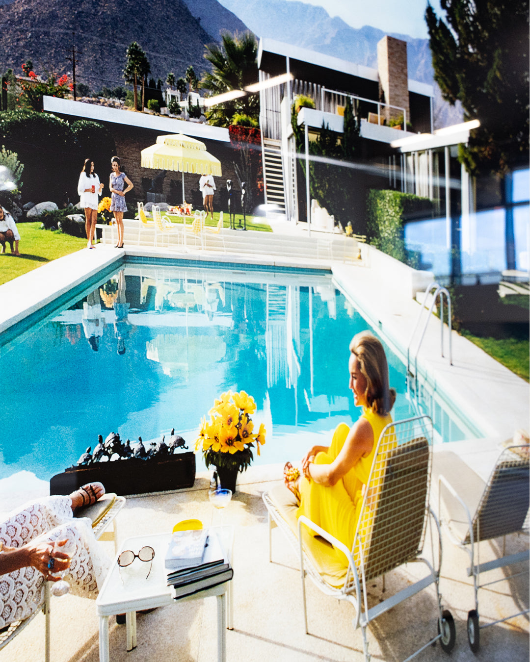 Baldy Art Gallery Poolside Gossip by Slim Aarons Photograph